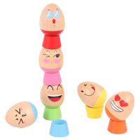 6 Pieces of Eggs Children Wood Toys - sparklingselections