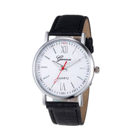 Casual Leather Analog Quartz Wrist Watch - sparklingselections
