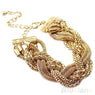 Womens Twisted Alloy Chain Bracelet