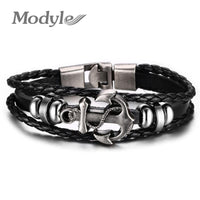 Unisex Stainless Steel Anchor Bracelet - sparklingselections