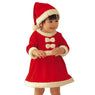 Toddler Kid Baby Girls Winter Christmas  Party Princess Dress With Hat Outfit 2 Pcs Suit