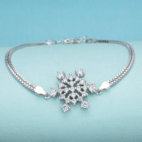 Winter Snowflake Bridal Bracelet For Christmas Gift - sparklingselections