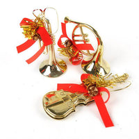 3Pcs Christmas Tree Hanging Musical Instruments Pendant Party Decoration Ornaments - sparklingselections