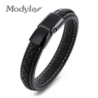 Men Genuine Leather  Bracelets - sparklingselections