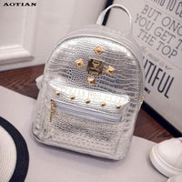 Teenage Girls Leather Backpack - sparklingselections