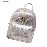 Teenage Girls Leather Backpack - sparklingselections