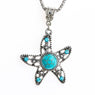 New Fashion Rhinestone Crystal Starfish Pendant Necklace
