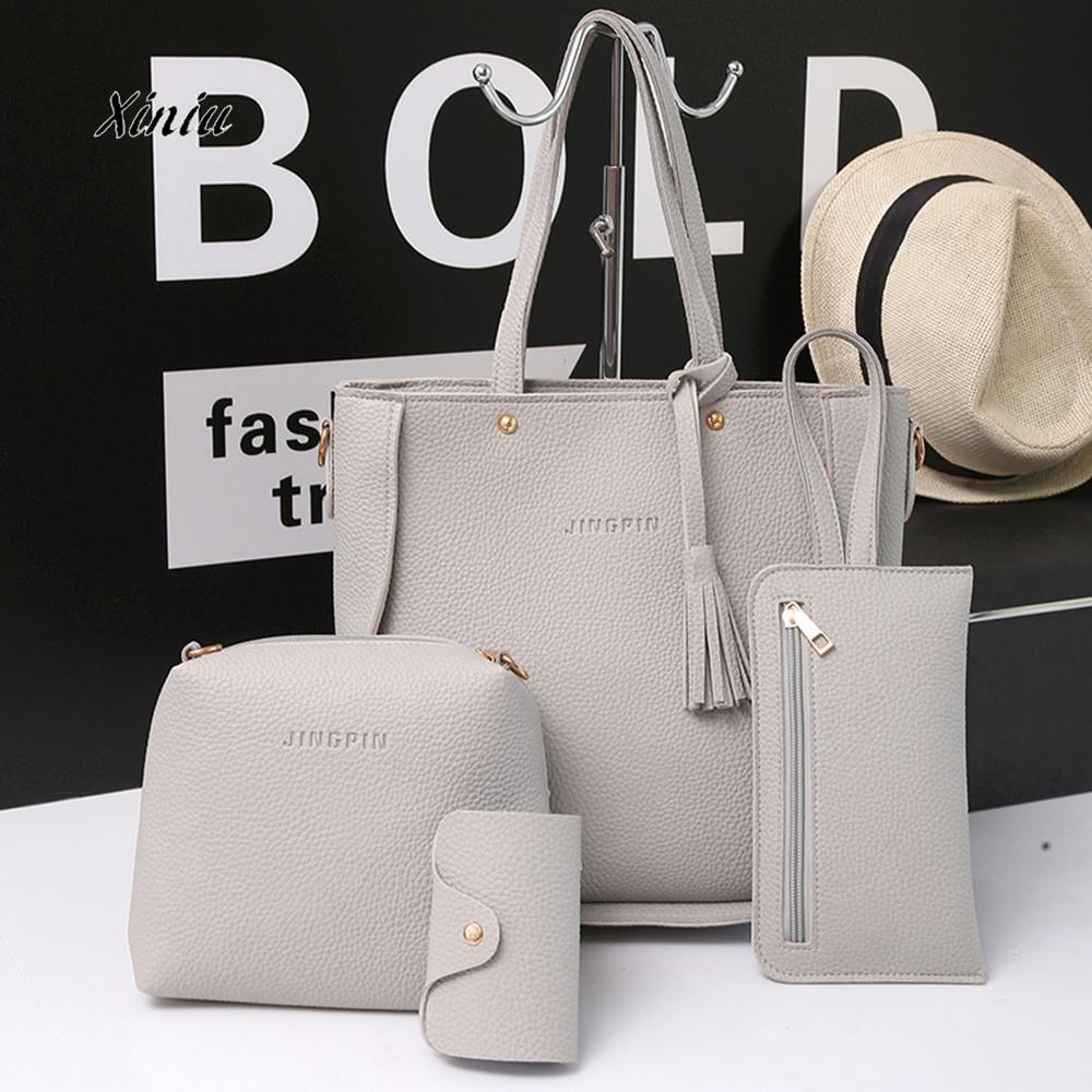 Women Four Set Shoulder Bags – sparklingselections