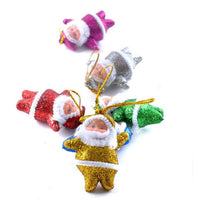 6 Pcs Christmas Trees Santa Claus  Hanging Ornaments - sparklingselections