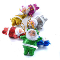 6 Pcs Christmas Trees Santa Claus  Hanging Ornaments - sparklingselections