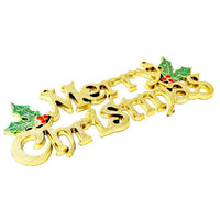 Christmas Tree Decoration Shiny Letter Merry Christmas Xmas Tree Hanging Ornament - sparklingselections