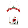 Metal Christmas Pendant Santa Claus Hanging Ornament