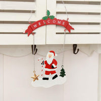 Metal Christmas Pendant Santa Claus Hanging Ornament - sparklingselections