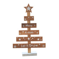 Merry Christmas Bedroom Wooden Tree - sparklingselections