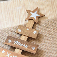 Merry Christmas Bedroom Wooden Tree - sparklingselections