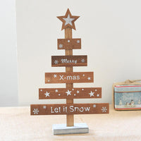 Merry Christmas Bedroom Wooden Tree - sparklingselections