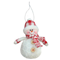 3 Pcs Cute Santa Claus Snowman  Pendant For Tree Decorations - sparklingselections