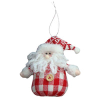 3 Pcs Cute Santa Claus Snowman  Pendant For Tree Decorations - sparklingselections