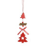 Home Christmas Decoration Beautiful Wood Chip Tree Ornaments