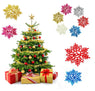 6 Pcs Classic Multicolor Snowflakes Ornaments Christmas Tree Decoration