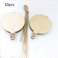 Set Wooden Tags Christmas Balls Christmas Decorations For Home 10pcs - sparklingselections