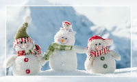 3 Pcs Snowman Wearing Hat Christmas Doll Toy Hanging Ornaments - sparklingselections
