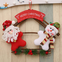 Welcome Snowman Santa Claus Christmas Decorations For Home - sparklingselections