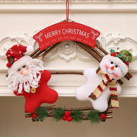 Welcome Snowman Santa Claus Christmas Decorations For Home - sparklingselections