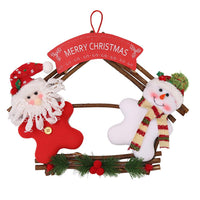 Welcome Snowman Santa Claus Christmas Decorations For Home - sparklingselections