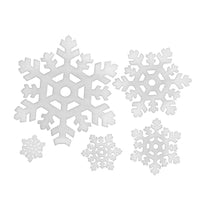 5Pcs Classic  Snowflake Ornaments Christmas Holiday Party Home Decor - sparklingselections