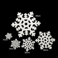 5Pcs Classic  Snowflake Ornaments Christmas Holiday Party Home Decor - sparklingselections