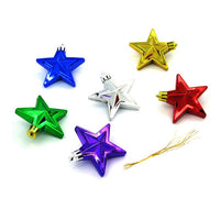 6Pcs  Christmas Star Gift Home Party Pendant Decoration Ornaments - sparklingselections