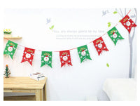 Christmas Decoration Home Bunting Banner Garland Props Snowman Flag - sparklingselections