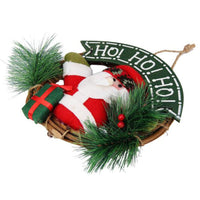 Merry Christmas Party Pine Wreath Door Wall Decoration - sparklingselections