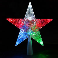 Christmas Star Color Transparent Flash Star Decoration Ornament - sparklingselections