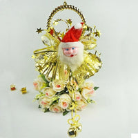 Santa Claus Christmas Tree Decoration And Gifts Bell Charm Pendant Christmas Decoration - sparklingselections