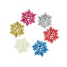 3Pcs Classic Multicolor Snowflake Ornaments