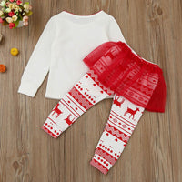 Kids Toddler Baby Girl Letter Outfit Clothes Christmas Costumes - sparklingselections