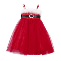 Kid Baby Girl Tutu Princess ball gown Dress Christmas Matching Outfit - sparklingselections
