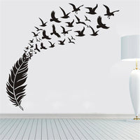Birds of a Feather Removable Wall Decal Family Home Sticker Living Room Bedroom headboard Decor - sparklingselections