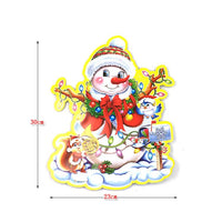Christmas Snowman Carrying Gifts Outside of Window Wall Sticker - sparklingselections