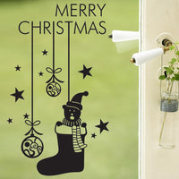 Happy New Year Merry Christmas PVC Wall Sticker Decals - sparklingselections