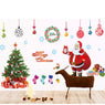 Merry Christmas Snowflake Santa Claus Xmas Tree Wall Sticker