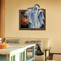 Halloween Horror Sickle Ghost 3D Stickers For Living Room - sparklingselections