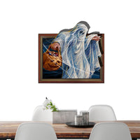 Halloween Horror Sickle Ghost 3D Stickers For Living Room - sparklingselections