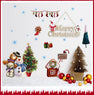 Christmas  Tree Snowman Stocking Window Sticker