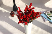 Bouquet Latex Berries Artificial Flowers Auspicious Christmas Fruits For Home - sparklingselections