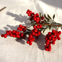 Bouquet Latex Berries Artificial Flowers Auspicious Christmas Fruits For Home - sparklingselections
