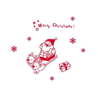 Merry Christmas Santa Claus Xmas Home Decoration 61*60cm PVC Wall Decals - sparklingselections