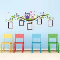 Couple Owl Family Wall Decal Sticker - sparklingselections